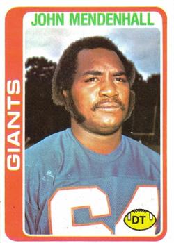 #75 John Mendenhall - New York Giants - 1978 Topps Football