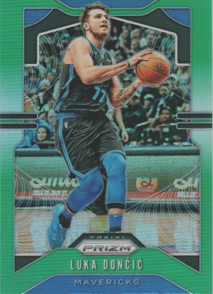 #75 Luka Doncic - Dallas Mavericks - 2019-20 Panini Prizm - Prizms Green Basketball