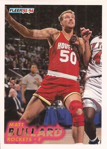 #75 Matt Bullard - Houston Rockets - 1993-94 Fleer Basketball