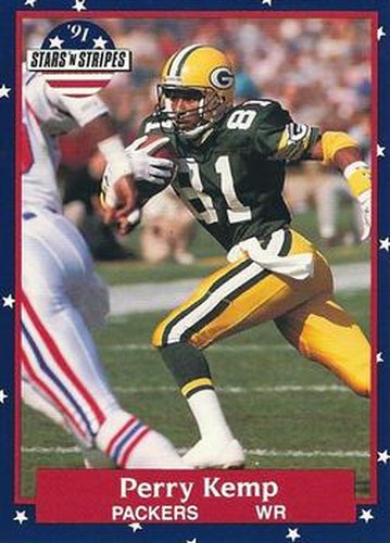 #75 Perry Kemp - Green Bay Packers - 1991 Fleer Stars 'n Stripes Football