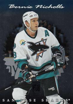 #75 Bernie Nicholls - San Jose Sharks - 1996-97 Donruss Elite Hockey