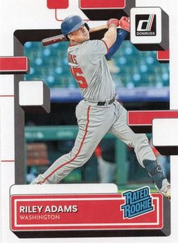#75 Riley Adams - Washington Nationals - 2022 Donruss Baseball