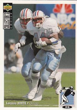 #75 Lorenzo White - Houston Oilers - 1994 Collector's Choice Football