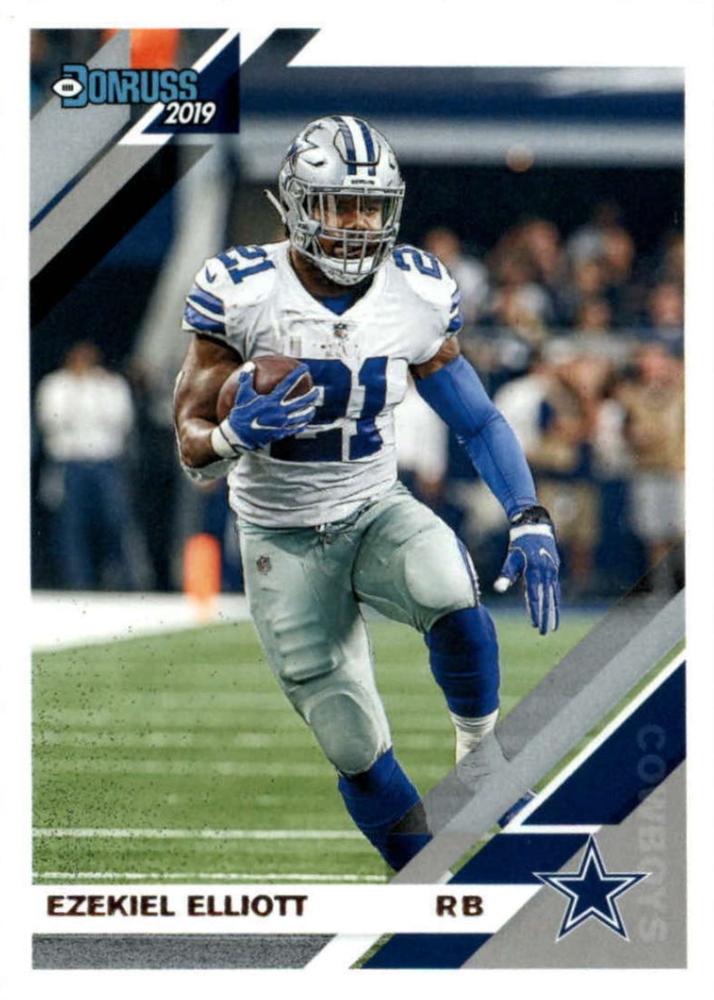 #75 Ezekiel Elliott - Dallas Cowboys - 2019 Donruss Football