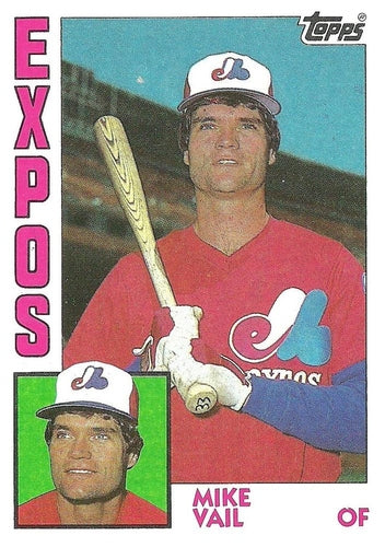 #766 Mike Vail - Montreal Expos - 1984 Topps Baseball