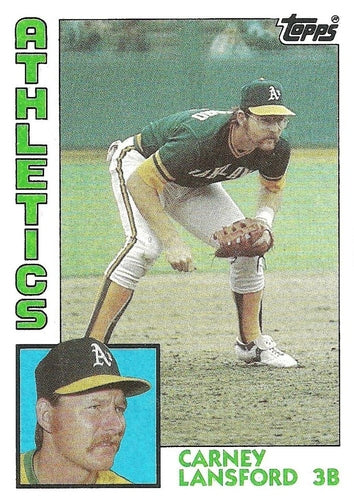 #767 Carney Lansford - Oakland Athletics - 1984 Topps Baseball