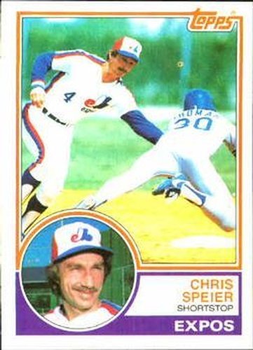 #768 Chris Speier - Montreal Expos - 1983 Topps Baseball