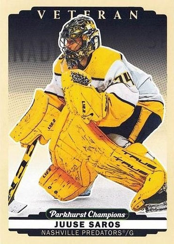 #76 Juuse Saros - Nashville Predators - 2022-23 Parkhurst Champions Hockey