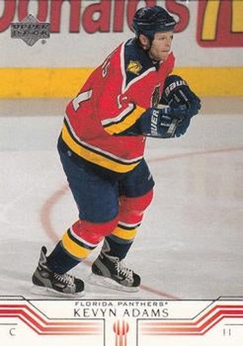 #76 Kevyn Adams - Florida Panthers - 2001-02 Upper Deck Hockey
