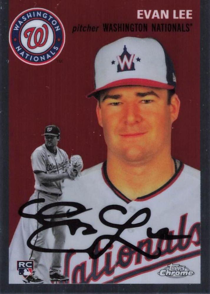 #76 Evan Lee - Washington Nationals - 2023 Topps Chrome Platinum Anniversary Baseball