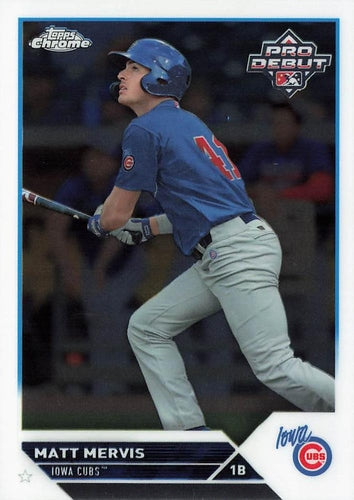 #PDC-76 Matt Mervis - Iowa Cubs - 2023 Topps Pro Debut - Chrome Baseball