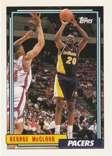 #76 George McCloud - Indiana Pacers - 1992-93 Topps Basketball