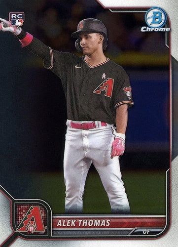 #76 Alek Thomas - Arizona Diamondbacks - 2022 Bowman Chrome Baseball