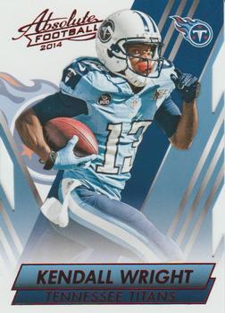 #76 Kendall Wright - Tennessee Titans - 2014 Panini Absolute - Red Football