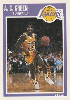 #76 A.C. Green - Los Angeles Lakers - 1989-90 Fleer Basketball