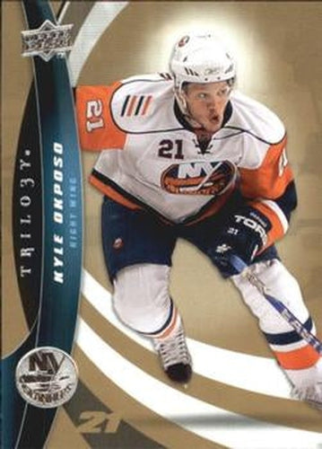 #76 Kyle Okposo - New York Islanders - 2009-10 Upper Deck Trilogy Hockey