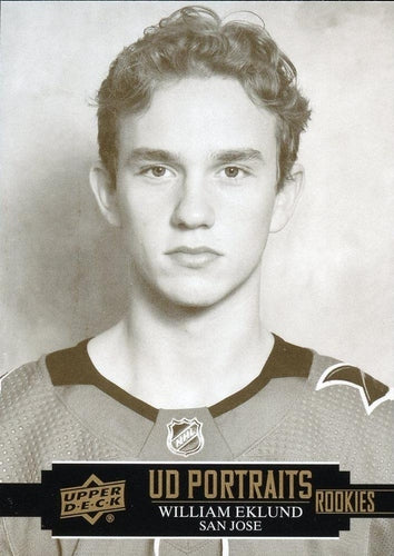 #P-76 William Eklund - San Jose Sharks - 2021-22 Upper Deck - UD Portraits Hockey