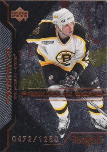 #76 Eric Nickulas - Boston Bruins - 2000-01 Upper Deck Black Diamond Hockey