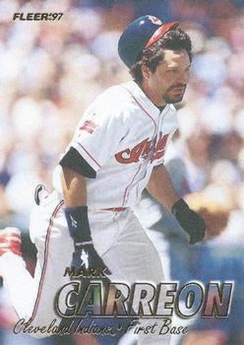 #76 Mark Carreon - Cleveland Indians - 1997 Fleer Baseball