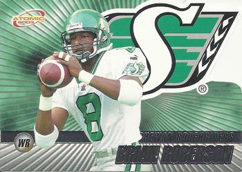 #76 Brian Roberson - Saskatchewan Roughriders - 2003 Pacific Atomic CFL Football