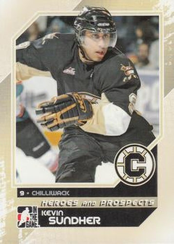 #76 Kevin Sundher - Chilliwack Bruins - 2010-11 In The Game Heroes and Prospects Hockey