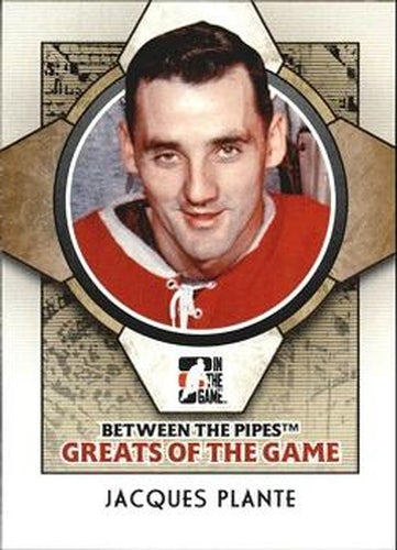 #76 Jacques Plante - Montreal Canadiens - 2008-09 In The Game Between The Pipes Hockey