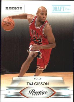 #226 Taj Gibson - Chicago Bulls - 2009-10 Panini Prestige - Draft Picks Light Blue Basketball
