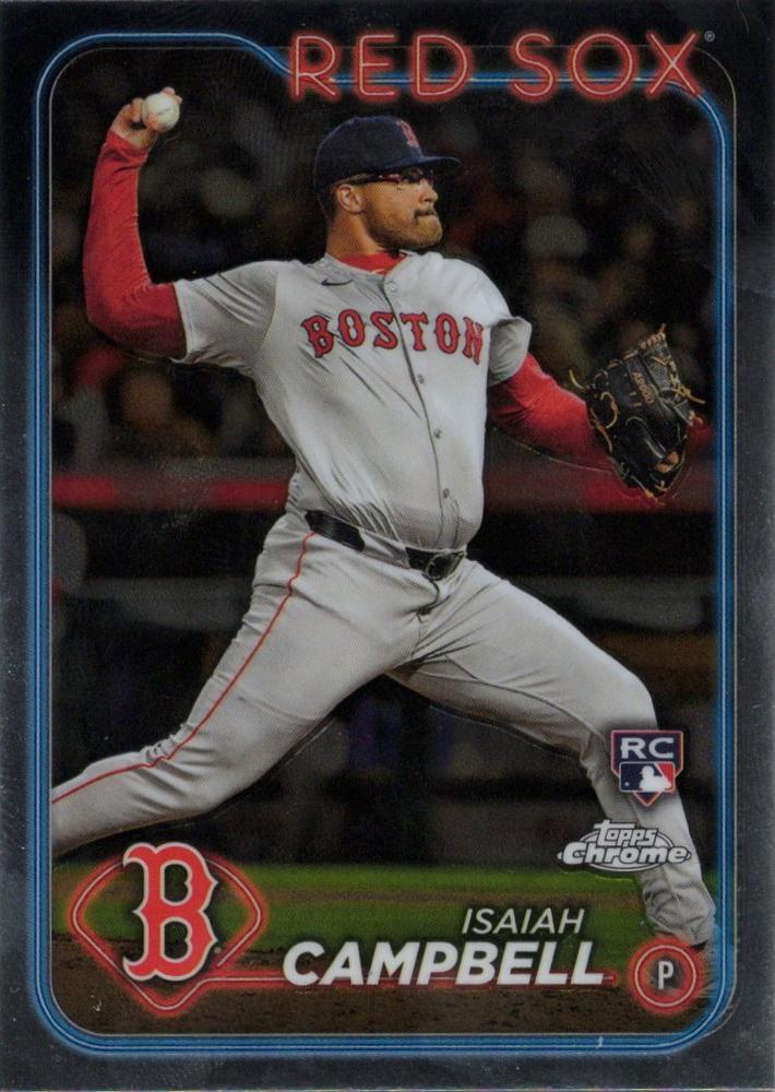 #76 Isaiah Campbell - Boston Red Sox - 2024 Topps Chrome Baseball