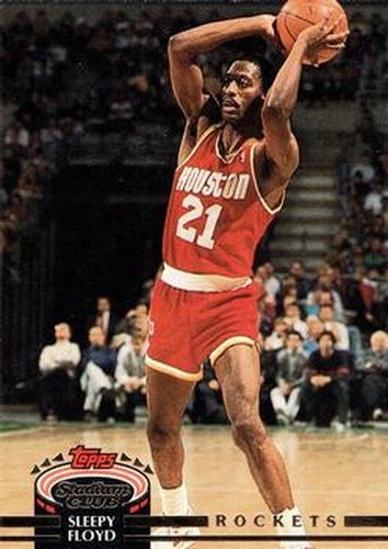 #76 Sleepy Floyd - Houston Rockets - 1992-93 Stadium Club Basketball