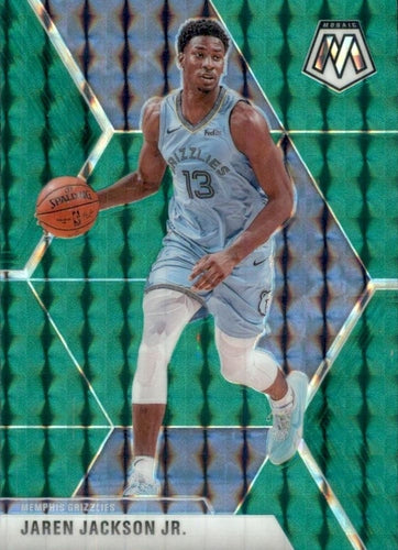 #76 Jaren Jackson Jr. - Memphis Grizzlies - 2019-20 Panini Mosaic - Green Prizm Basketball
