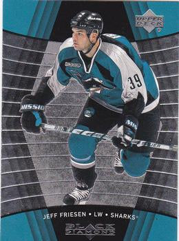 #76 Jeff Friesen - San Jose Sharks - 1999-00 Upper Deck Black Diamond Hockey