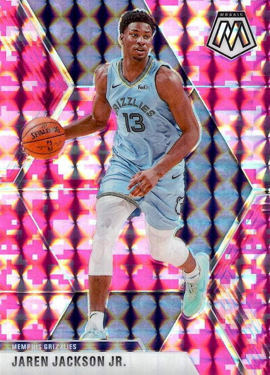 #76 Jaren Jackson Jr. - Memphis Grizzlies - 2019-20 Panini Mosaic - Camo Pink Basketball