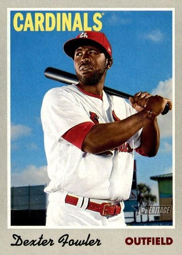 #76 Dexter Fowler - St. Louis Cardinals - 2019 Topps Heritage Baseball
