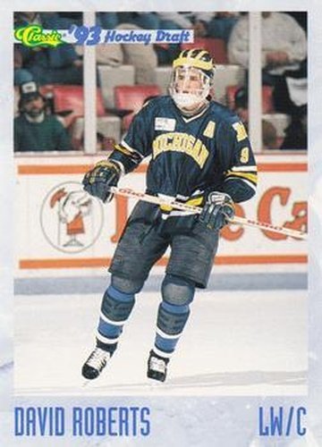 #76 David Roberts - Michigan Wolverines - 1993 Classic '93 Hockey Draft Hockey