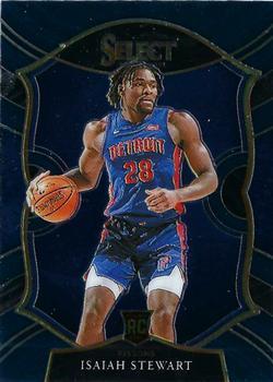 #76 Isaiah Stewart - Detroit Pistons - 2020-21 Panini Select - Blue Basketball