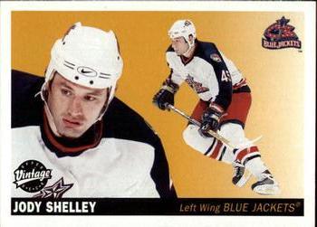 #76 Jody Shelley - Columbus Blue Jackets - 2002-03 Upper Deck Vintage Hockey