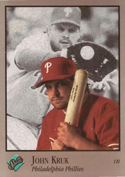 #76 John Kruk - Philadelphia Phillies - 1992 Studio Baseball