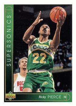#76 Ricky Pierce - Seattle SuperSonics - 1993-94 Upper Deck Basketball