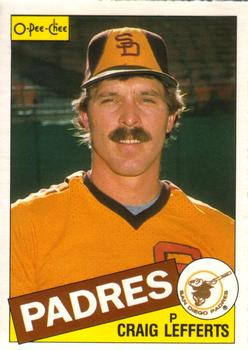 #76 Craig Lefferts - San Diego Padres - 1985 O-Pee-Chee Baseball