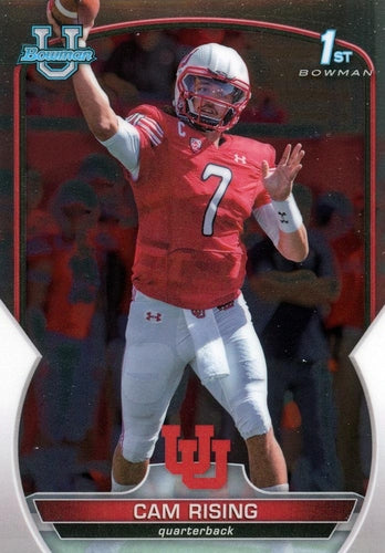 #76 Cam Rising - Utah Utes - 2022 Bowman Chrome University Football