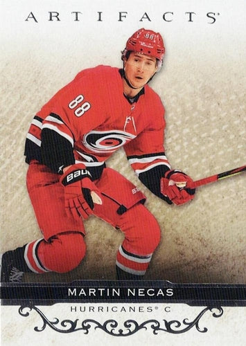 #76 Martin Necas - Carolina Hurricanes - 2021-22 Upper Deck Artifacts Hockey