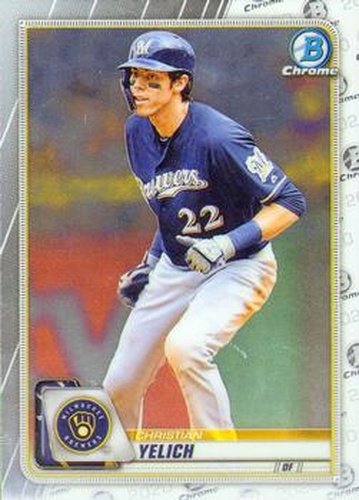 #76 Christian Yelich - Milwaukee Brewers - 2020 Bowman Chrome Baseball