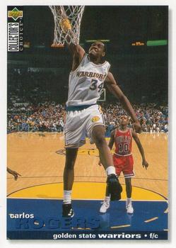 #76 Carlos Rogers - Golden State Warriors - 1995-96 Collector's Choice Basketball
