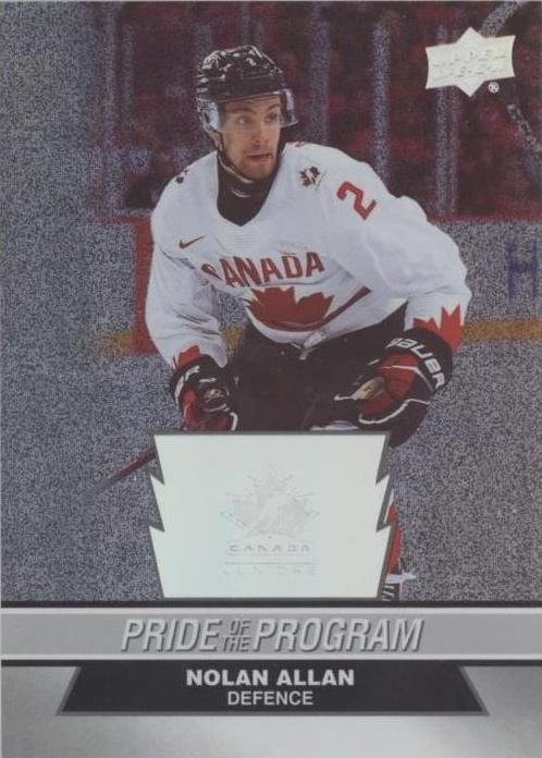 #76 Nolan Allan - Canada - 2023 Upper Deck Team Canada Juniors - Patterned Foilboard Hockey