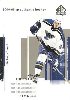 #76 Chris Pronger - St. Louis Blues - 2004-05 SP Authentic Hockey