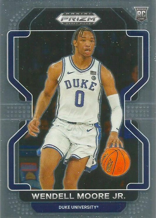 #76 Wendell Moore Jr. - Duke Blue Devils - 2022 Panini Prizm Draft Picks Basketball