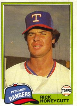 #772 Rick Honeycutt - Texas Rangers - 1981 Topps Baseball