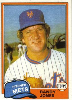 #777 Randy Jones - New York Mets - 1981 Topps Baseball