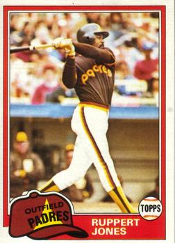 #778 Ruppert Jones - San Diego Padres - 1981 Topps Baseball