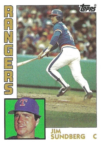#779 Jim Sundberg - Texas Rangers - 1984 Topps Baseball